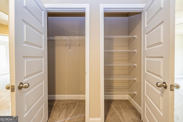 view of closet