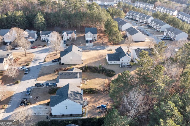 aerial view featuring a residential view