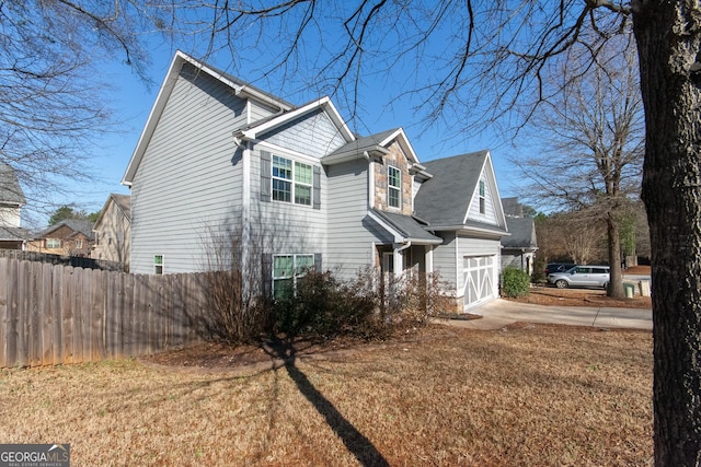 view of property exterior with a yard