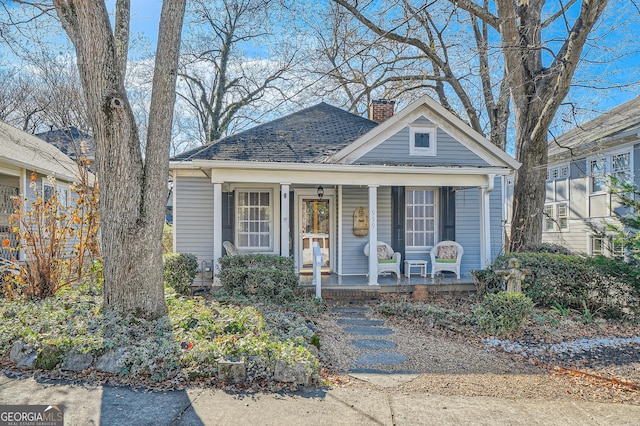 bungalow-style house featuring a porch