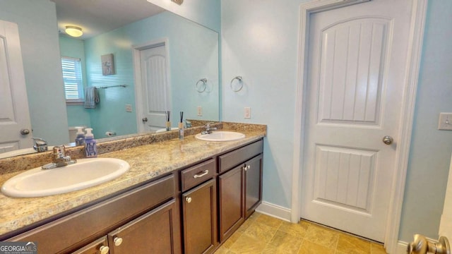 bathroom featuring vanity