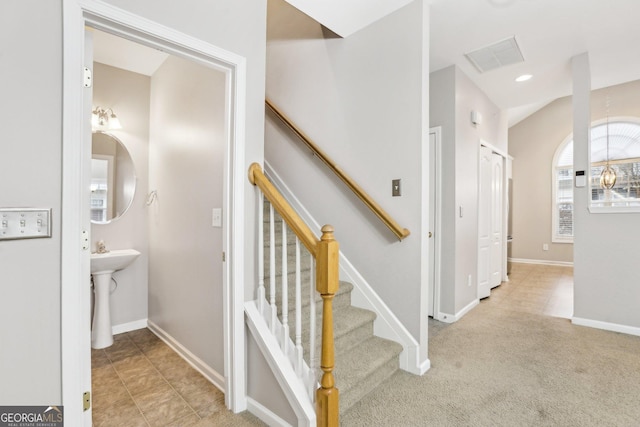 2414 Clock Face Ct, Lawrenceville, GA 30043 - staircase with baseboards