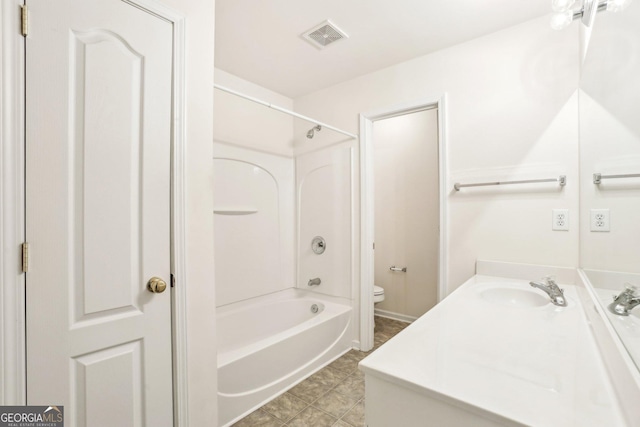 2414 Clock Face Ct, Lawrenceville, GA 30043 - full bath featuring vanity, tub / shower combination, and tile patterned floors