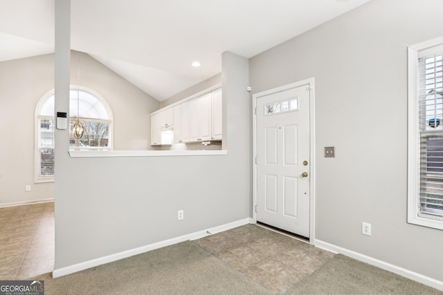 2414 Clock Face Ct, Lawrenceville, GA 30043 - foyer entrance with lofted ceiling and baseboards