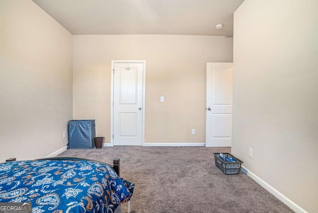 bedroom with carpet floors