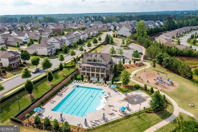 birds eye view of property