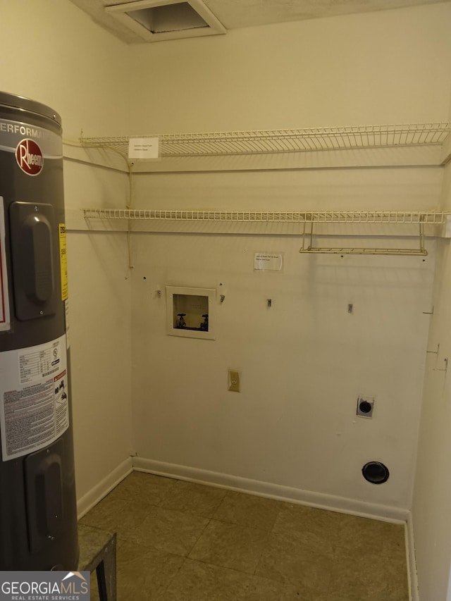 307 Adair St Unit E7, Decatur, GA 30030 - laundry room with hookup for an electric dryer, electric water heater, washer hookup, and baseboards