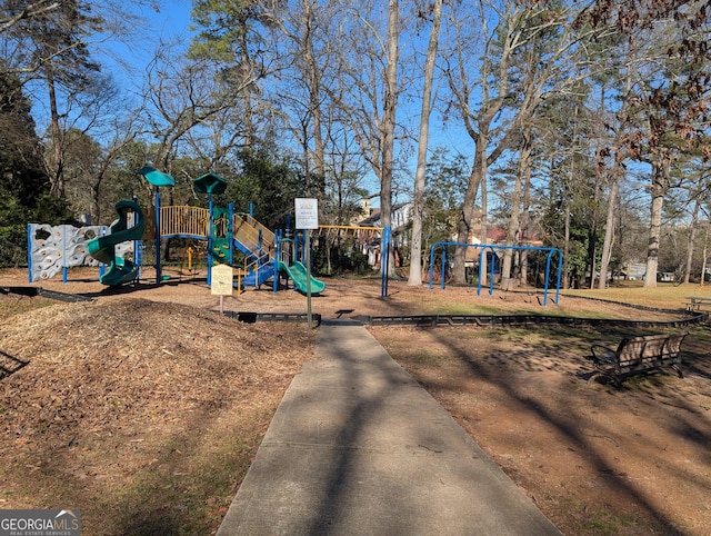 view of play area