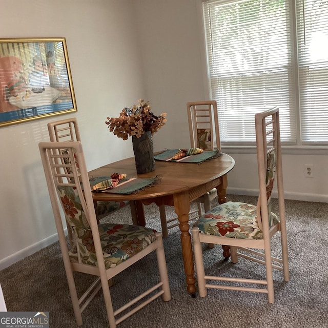 307 Adair St Unit E7, Decatur, GA 30030 - dining area with carpet floors, plenty of natural light, and baseboards