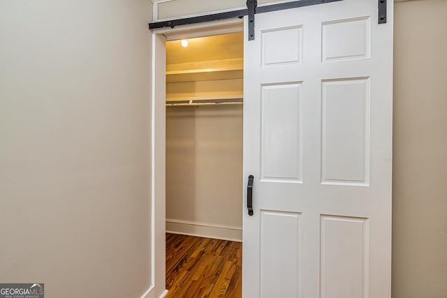 view of closet