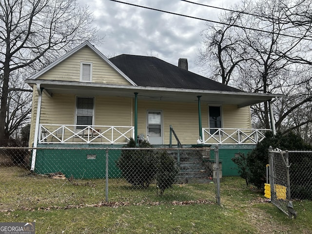 bungalow-style house with a porch