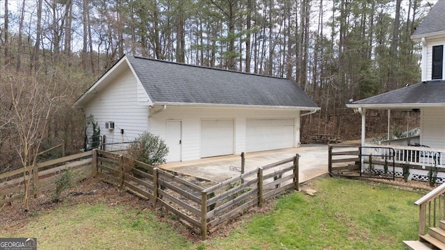 exterior space with fence