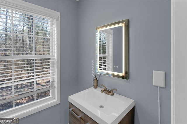 bathroom featuring vanity