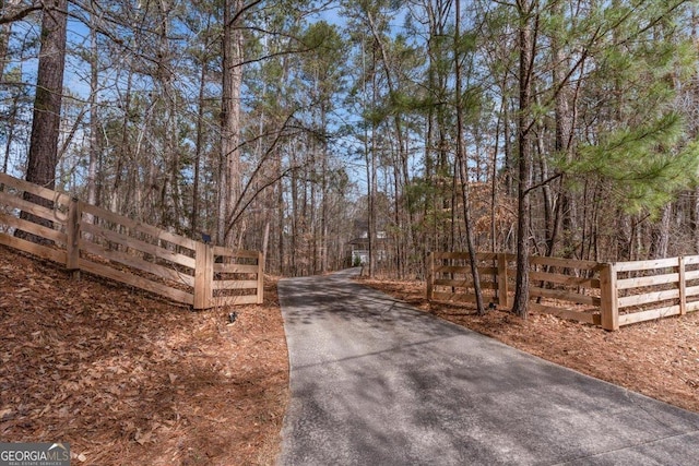 view of road featuring driveway