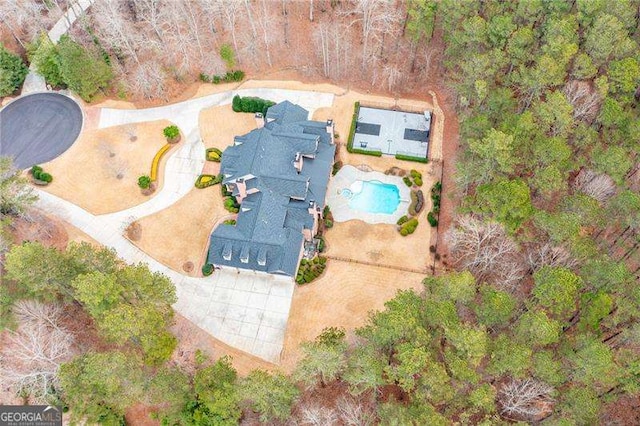 birds eye view of property