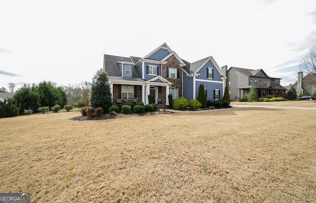 view of front of home featuring a porch