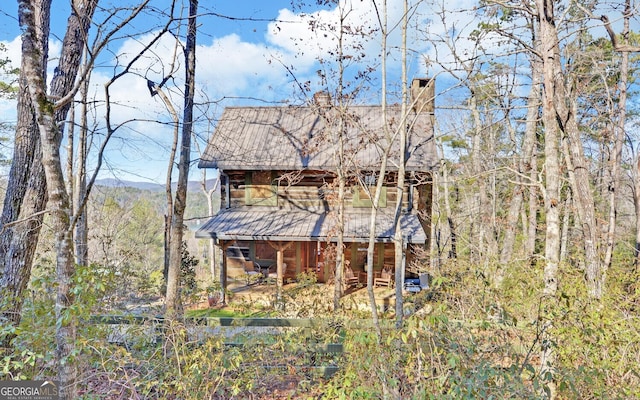 view of back of property