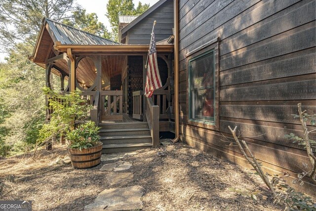 20 Walker Ridge Way Unit 36, 42, Mineral Bluff, GA 30559 - view of side of home with metal roof