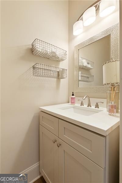 bathroom featuring vanity