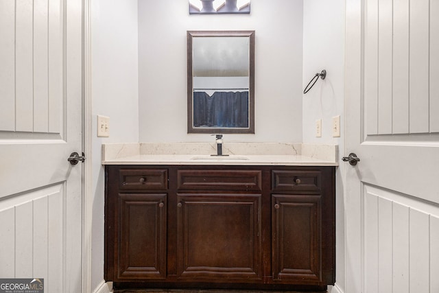 bathroom featuring vanity