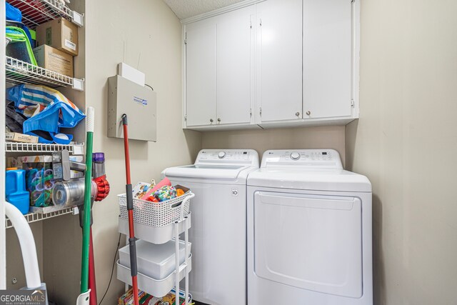 226 Idlewood Acres, Hartwell, GA 30643 - laundry area featuring independent washer and dryer and cabinet space
