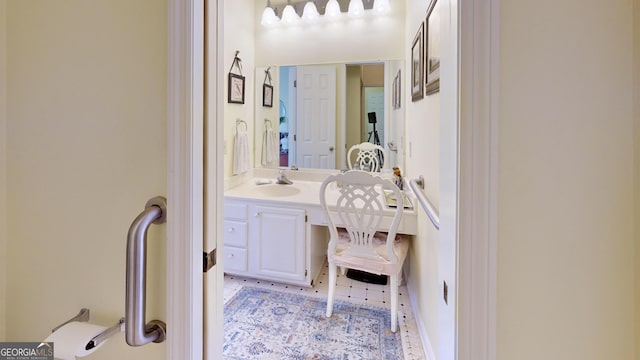 bathroom with vanity