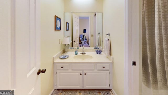 bathroom featuring vanity