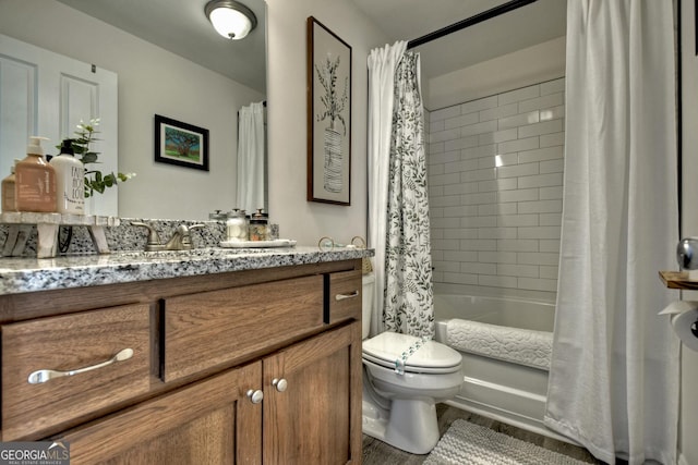 185 Sundown Trl, Ellijay, GA 30540 - full bath featuring vanity and shower / tub combo with curtain