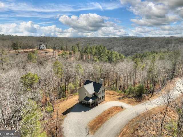 185 Sundown Trl, Ellijay, GA 30540 - view from above of property with a forest
