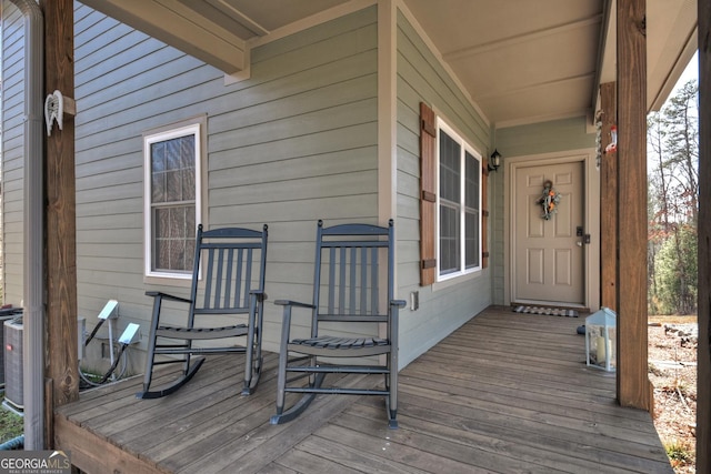 185 Sundown Trl, Ellijay, GA 30540 - view of wooden porch