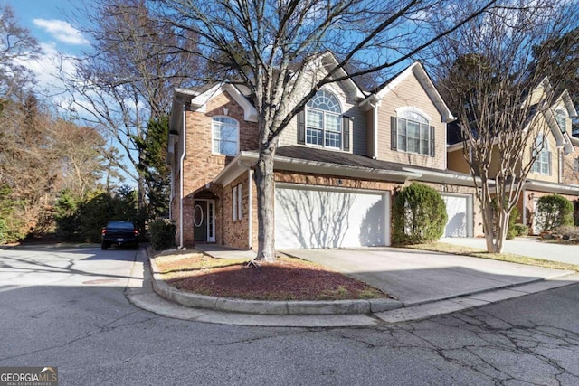 front of property featuring a garage