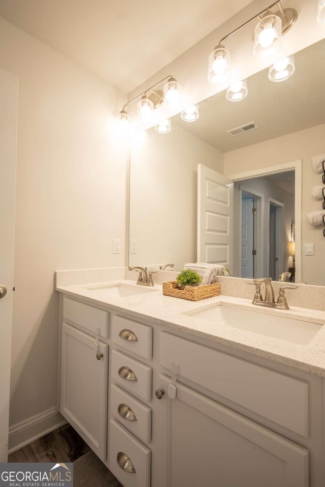 bathroom featuring vanity