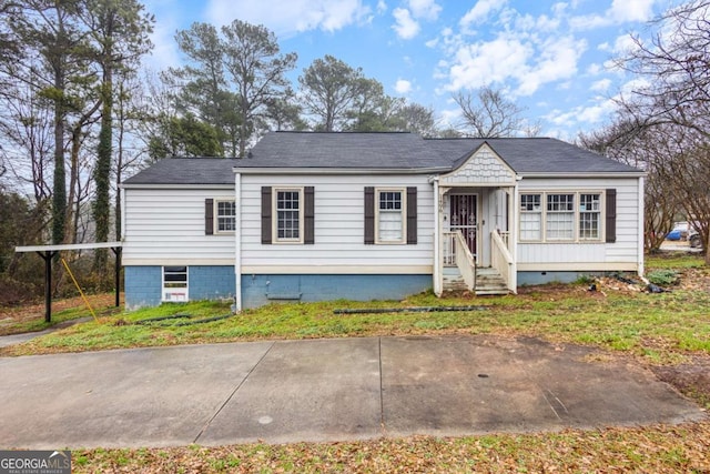 view of front of home