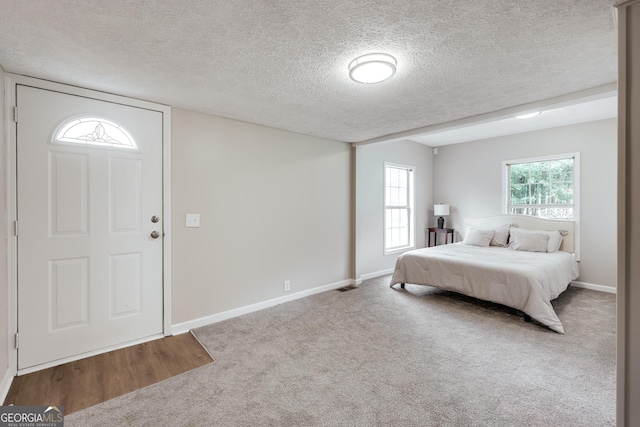4419 New Kings Bridge Rd, Nicholson, GA 30565 - carpeted entryway featuring a textured ceiling and baseboards