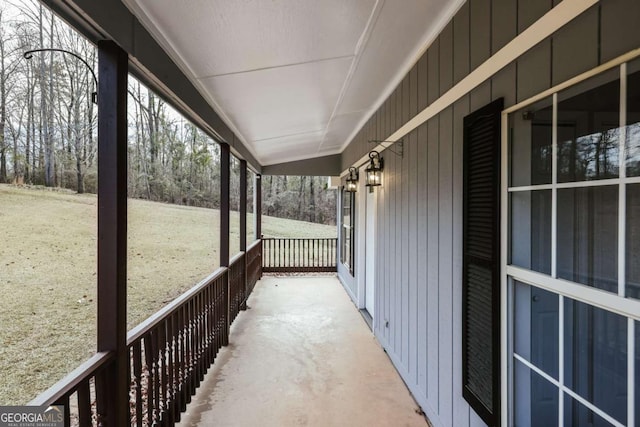 exterior space featuring covered porch