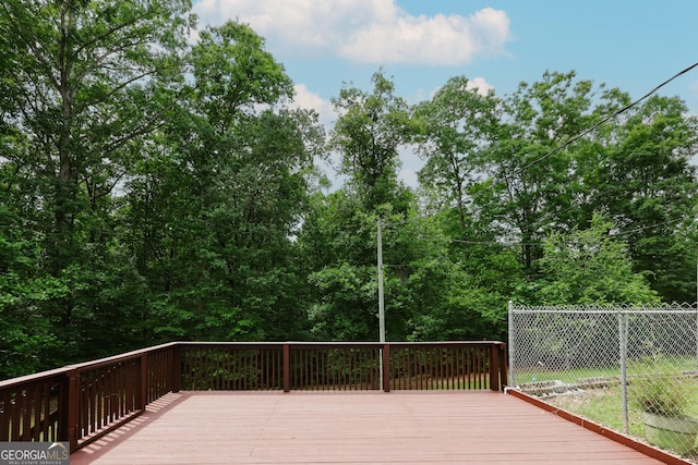 4419 New Kings Bridge Rd, Nicholson, GA 30565 - wooden deck featuring fence