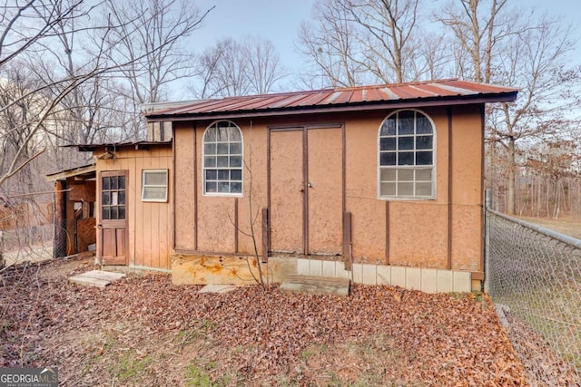 4419 New Kings Bridge Rd, Nicholson, GA 30565 - view of outbuilding with fence and an outbuilding