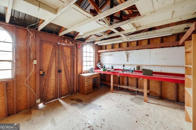 4419 New Kings Bridge Rd, Nicholson, GA 30565 - below grade area with a workshop area