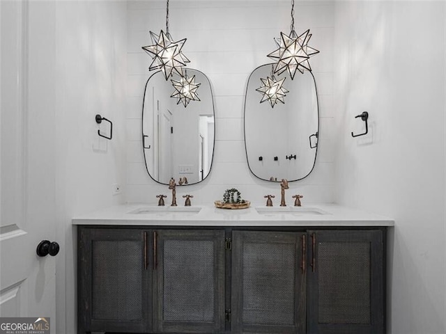 bathroom with vanity