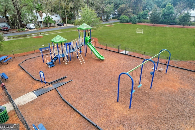 view of jungle gym