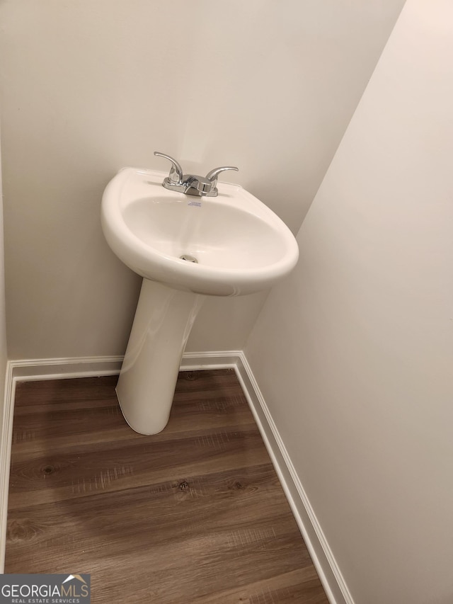 26 Russet Way Lot 61, Newnan, GA 30263 - bathroom with baseboards and wood finished floors