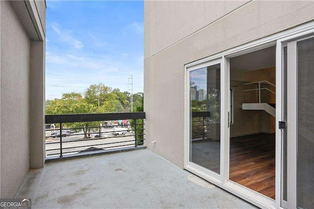 view of balcony