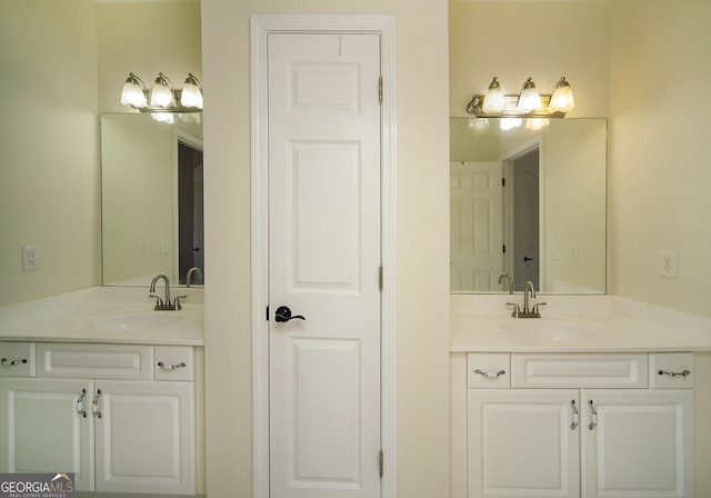 bathroom with vanity