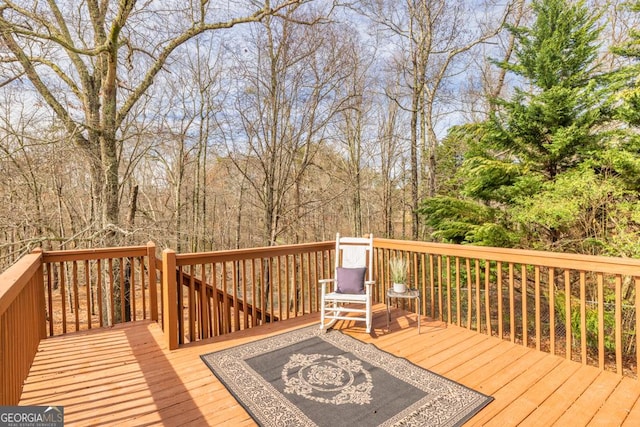 view of wooden terrace