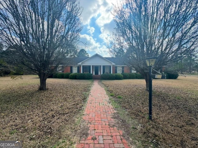 view of ranch-style home