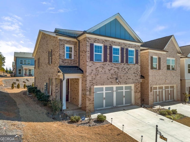 view of front of home featuring a garage