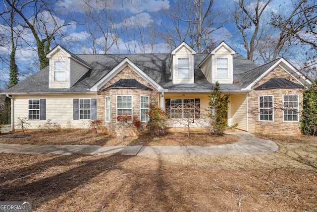 view of cape cod home