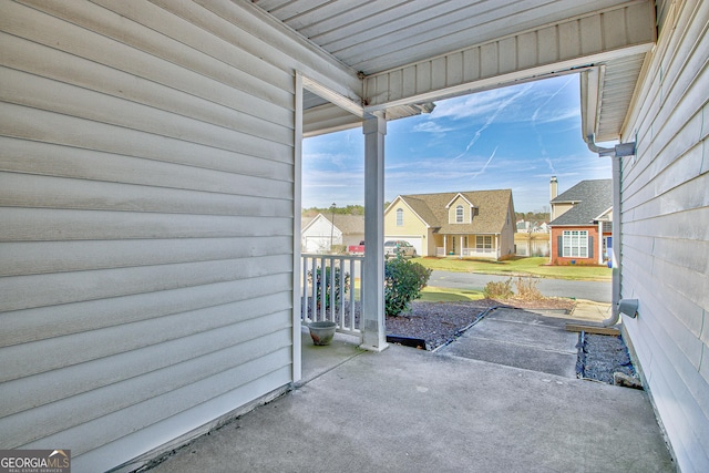 view of patio / terrace featuring covered porch