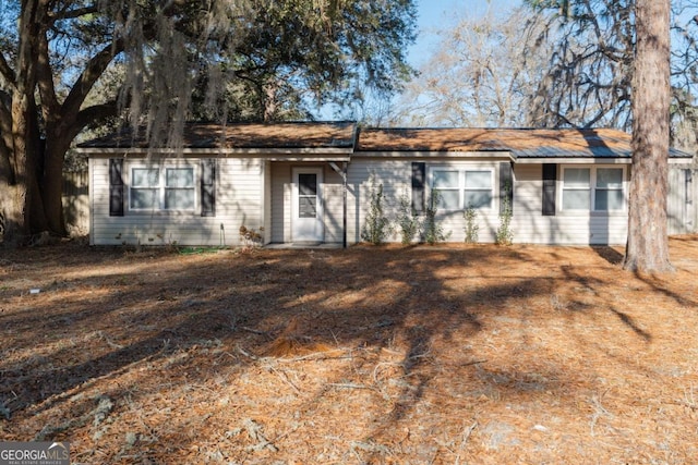 view of ranch-style home