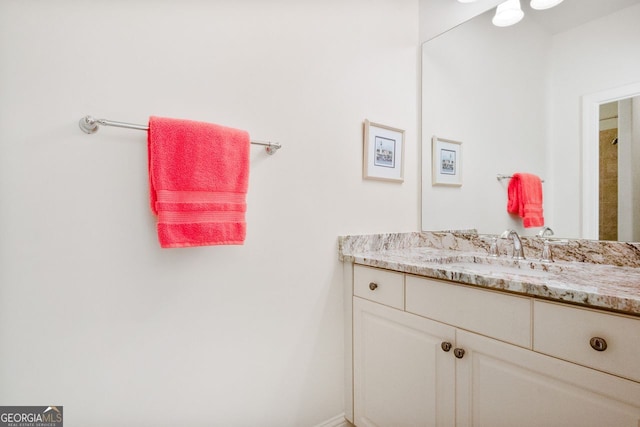 bathroom featuring vanity